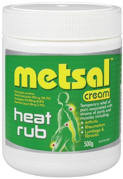 Metsal Heat Rub Cream 500g