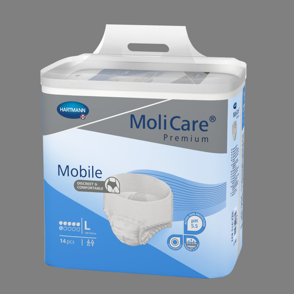 Molicare Mobile Pant Blue Large 14 Pack