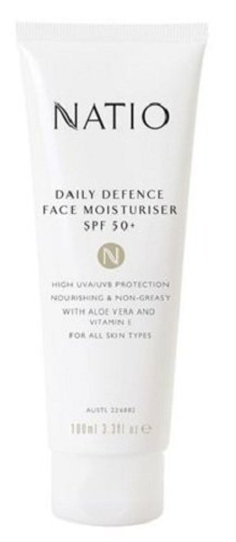 Natio Daily Defence Face Moisturiser SPF 50+ 100ML
