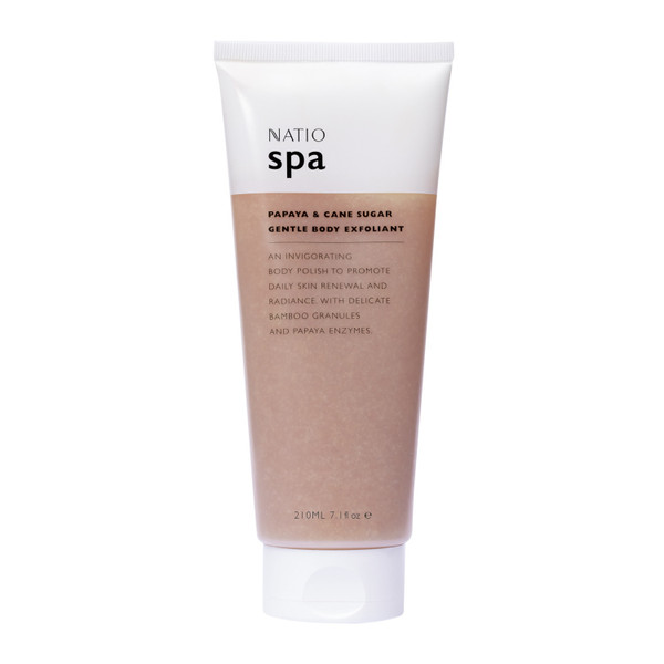 Natio Spa Papaya & Cane Sugar Gentle Body Exfoliant 210ml