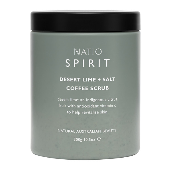 Natio Spirit Desert Lime & Salt Coffee Scrub 300g
