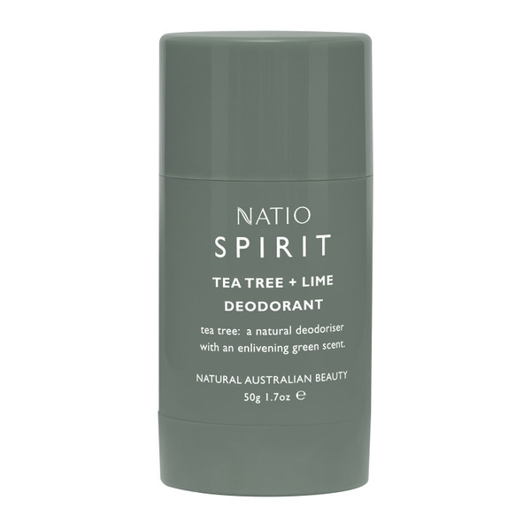 Natio Spirit Tea Tree & Lime Natural Deodorant 50g
