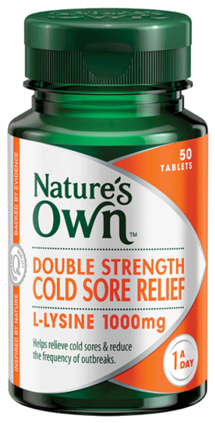 Nature's Own Double Strength Cold Sore Relief 50 Tablets