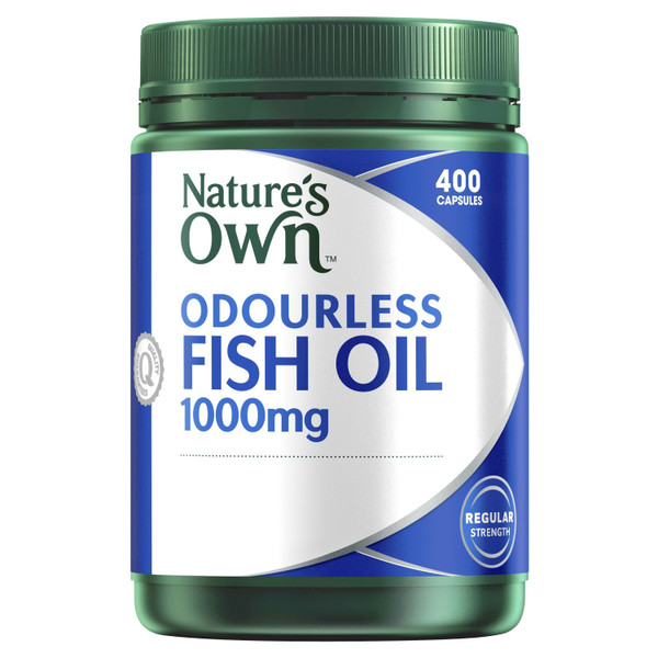 Nature's Own Omega 3 Odourless Fish Oil 1000mg 400 Capsules