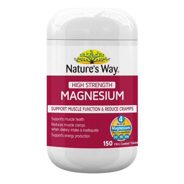 Nature's Way High Strength Magnesium 600mg 150 Tablets