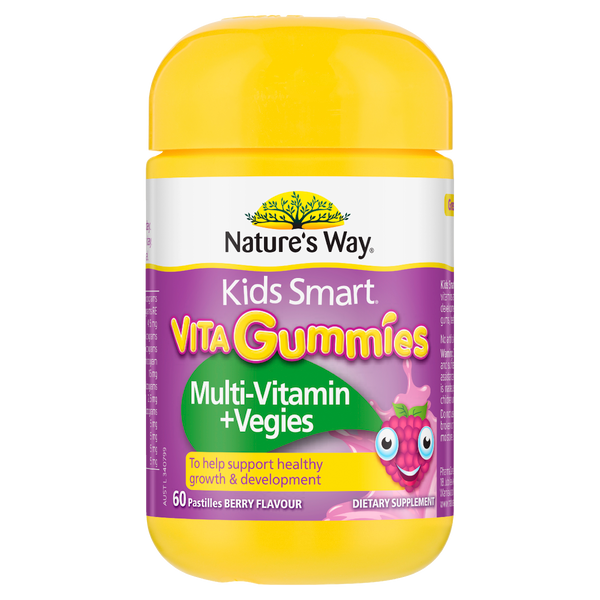 Nature's Way Kids Smart Vita Gummies Multivitamin + Vegies 60 Pastilles