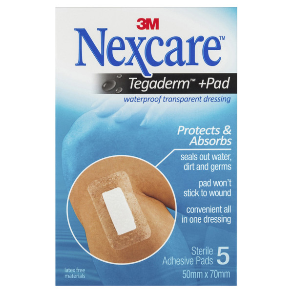 Nexcare Tegaderm Waterproof Dressing 100x120cm 4 Pack