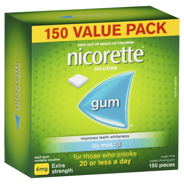 Nicorette Gum Icy Mint 4mg 150 Pack