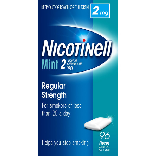 Nicotinell Chewing Gum 2mg Mint 96