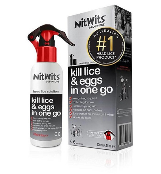 Nit Wits All-In-One Head Lice Solution 120mL