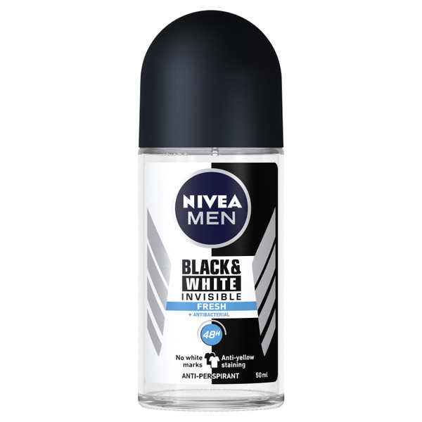 Nivea Invisible Black & White Original Roll-on Deodorant 50ml