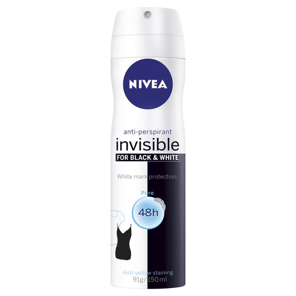 Nivea Invisible for Black & White Pure 150ml
