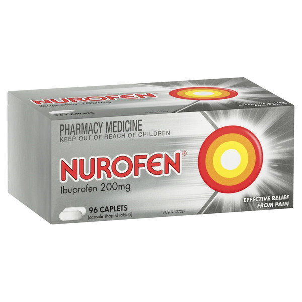 Nurofen 200mg Ibuprofen 96 Caplets