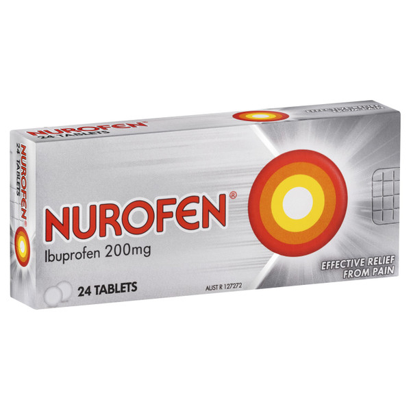 Nurofen Ibuprofen Pain and Inflammation 24 Tabs
