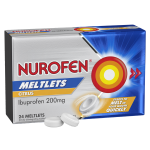 Nurofen Meltlets Citrus Ibuprofen 200mg 24 Tablets