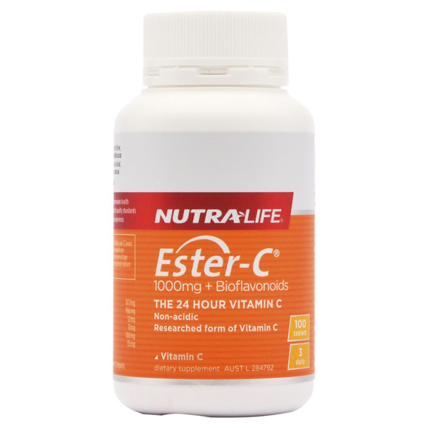 Nutra-Life Ester-C 1000mg + Bioflavonoids 100 Tablets