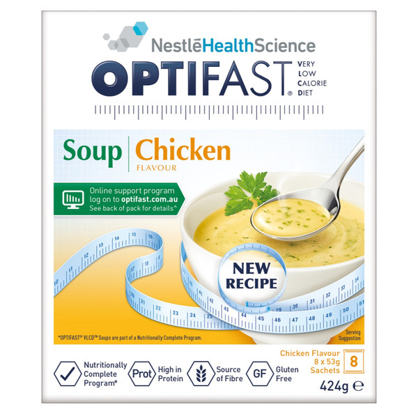 Optifast VLCD Chicken Flavour Soup 53g x 8 Pack