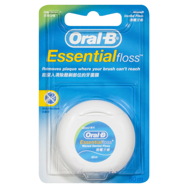 Oral B Essential Floss Waxed Mint 50m