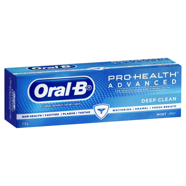 Oral B Pro Health Advanced Deep Clean Mint Toothpaste 110g