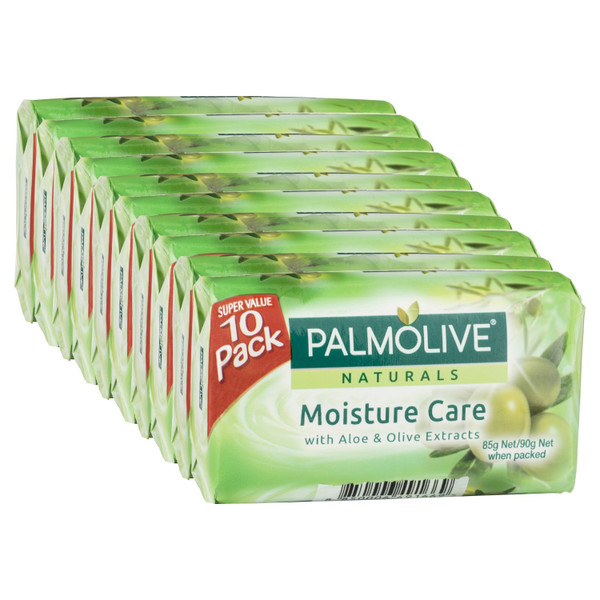 Palmol Naturals Soap Bar Aloe Olive Extract 10 Pack