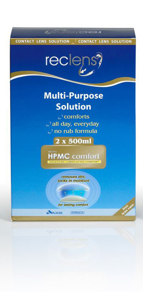 Reclens Multi Purpose Solution Lens Case 2 x 500ml