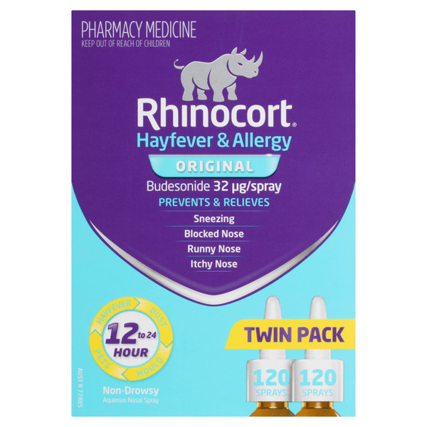 Rhinocort Hayfever & Allergy Nasal Spray 120 Sprays 2 Pack