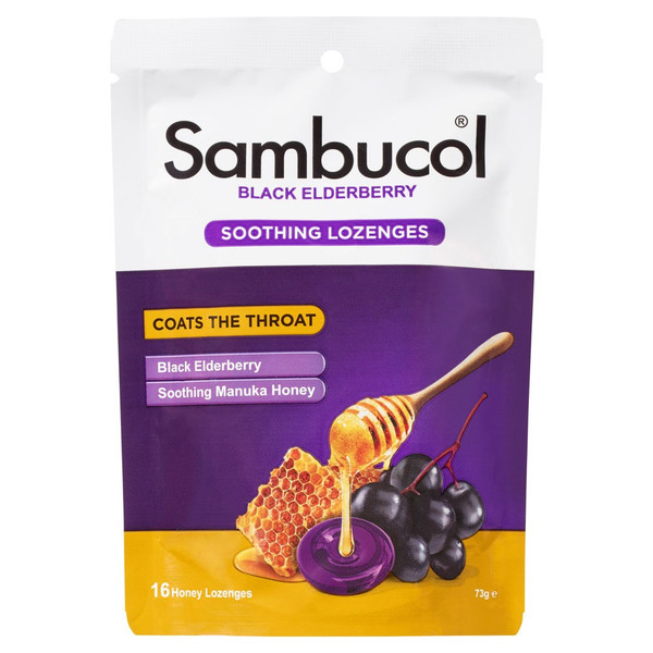 Sambucol Relief Throat Lozenges 16 Pack