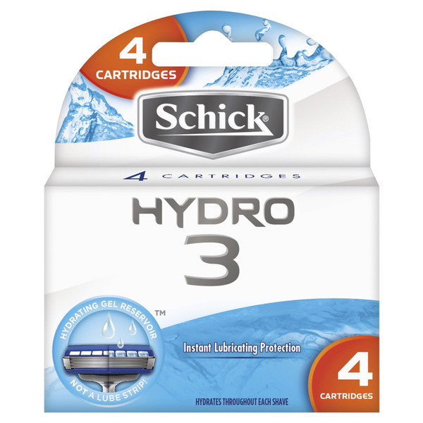Schick Hydro 3 Refill 4 Pack