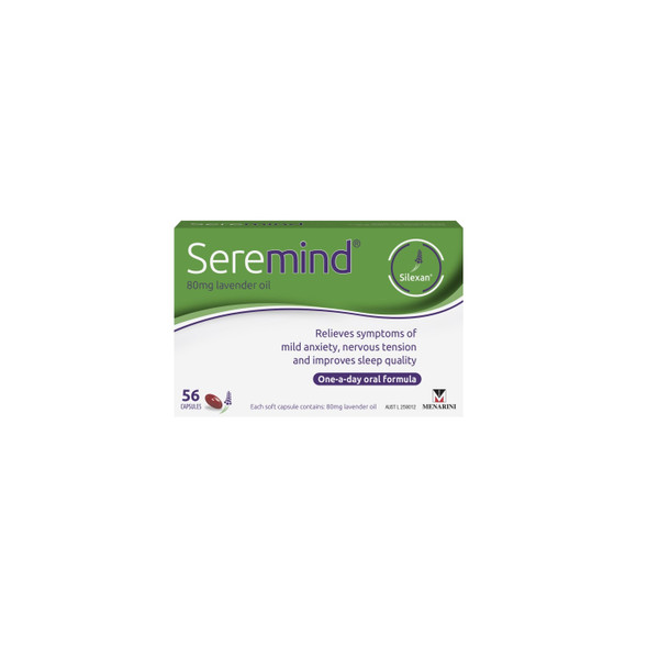 Seremind 80mg Lavender Oil 56 Capsules