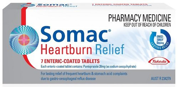 Somac Heartburn Relief 7 Tablets