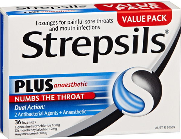 Strepsils Plus 36 Lozenges