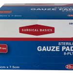 Surgical Basics Sterile Gauze Pad 7.5Cmx7.5Cm 25Pk