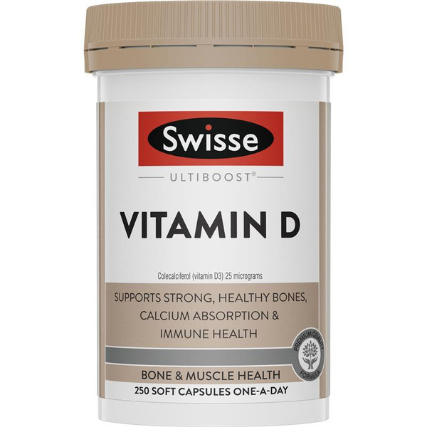 Swisse Ultiboost Vitamin D 250 Capsules