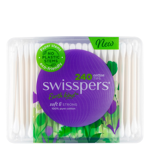 Swisspers Cotton Tips Paper Stems 240 Pack