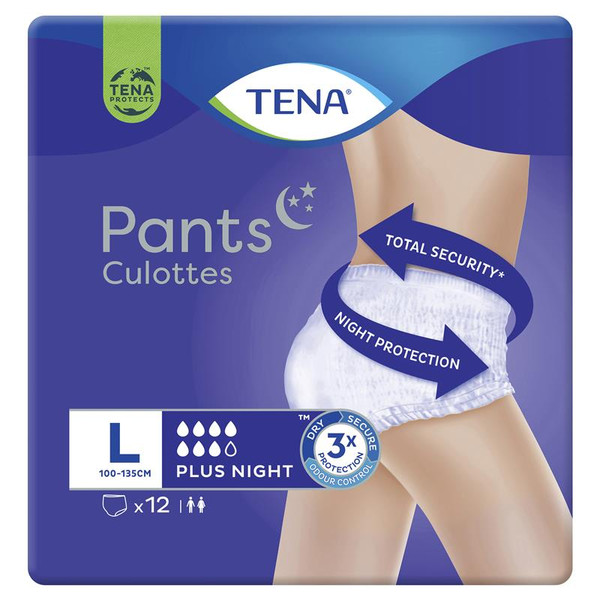 Tena Pants Plus Night Large 12 Pack