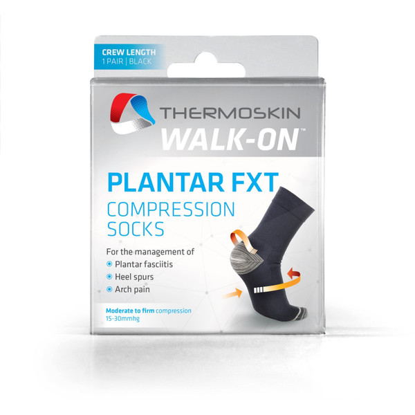 Thermoskin Plantar Fxt Compresion Socks Black Small