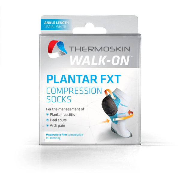 Thermoskin Plantar Fxt Compresion Socks White Medium