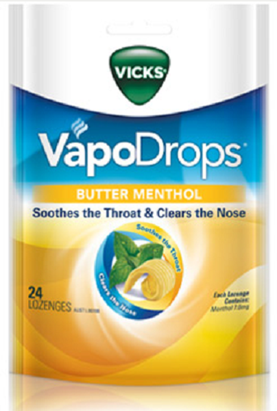 Vicks Vapodrops Butter Menthol 24 Drops